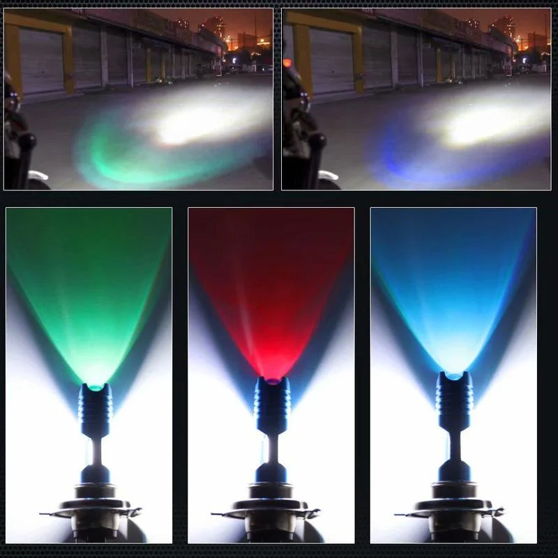 Светодиодсветильник лампа для мотоцикла головсветильник свет RGB H4 H6 H7 P15D BA20D s HS1
