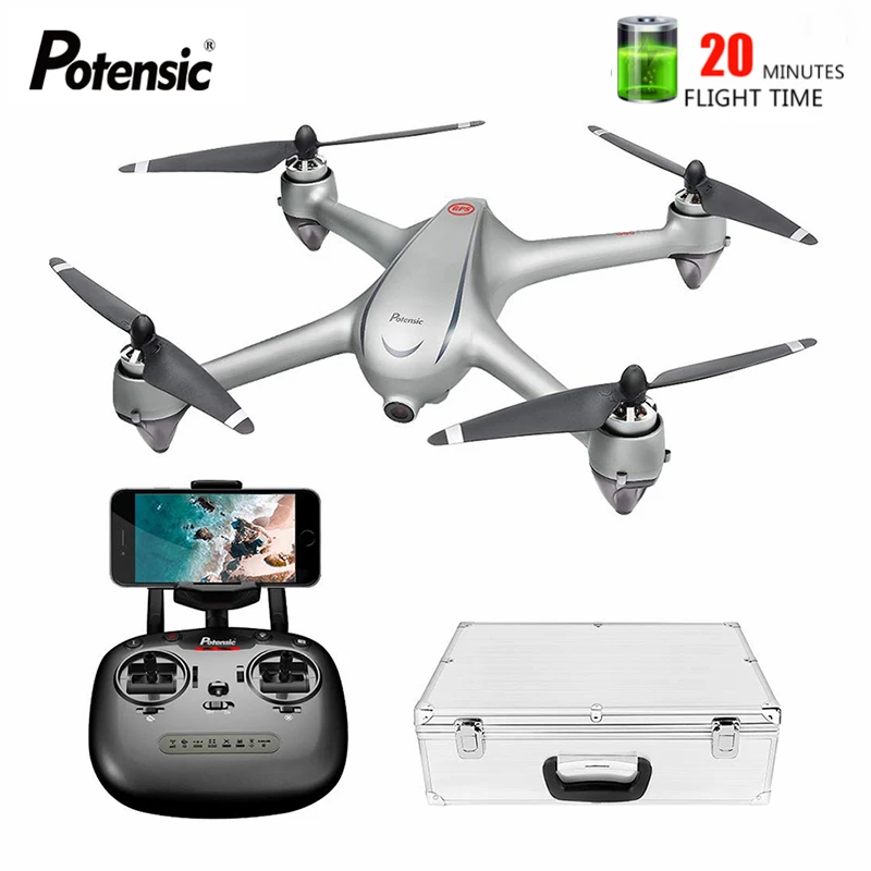 Potensic D80 FPV Дрон с 1080P 2K Камера 5G Wi Fi HD видео в режиме реального времени GPS
