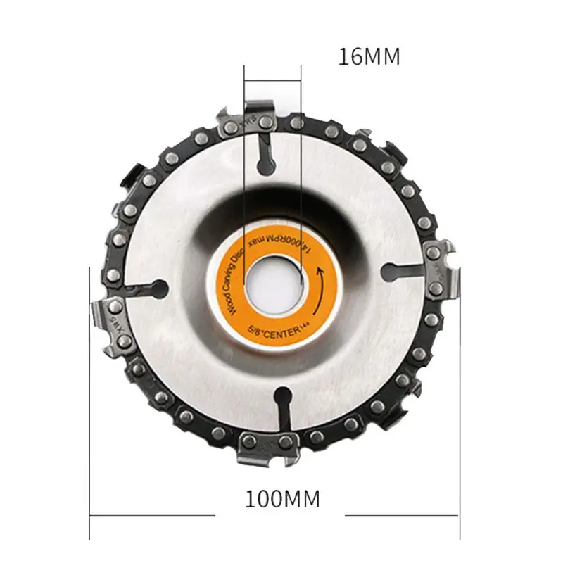 

Wood Carving Disc Woodworking Chain Grinder Saws Plate Tool for Angle Grinding New 2020