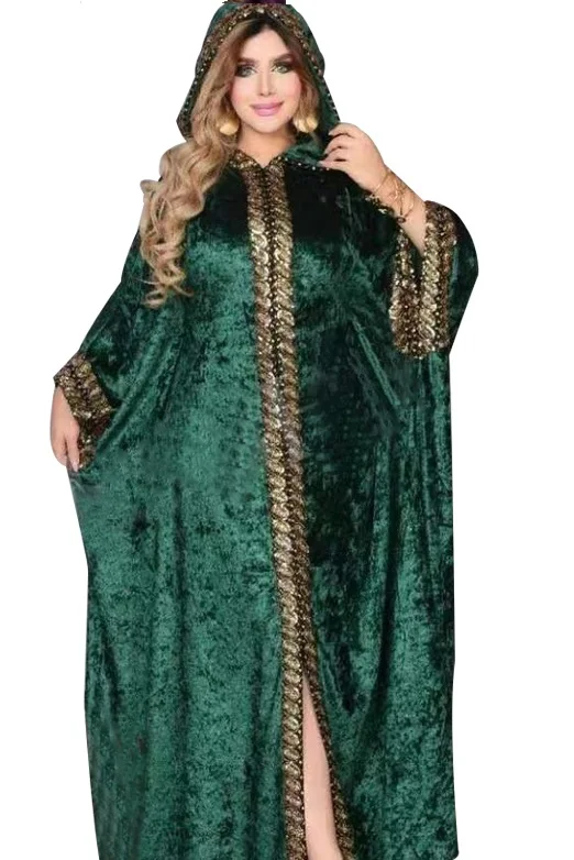 Африканские платья для женщин с бисером Макси халат длинным рукавом африканские