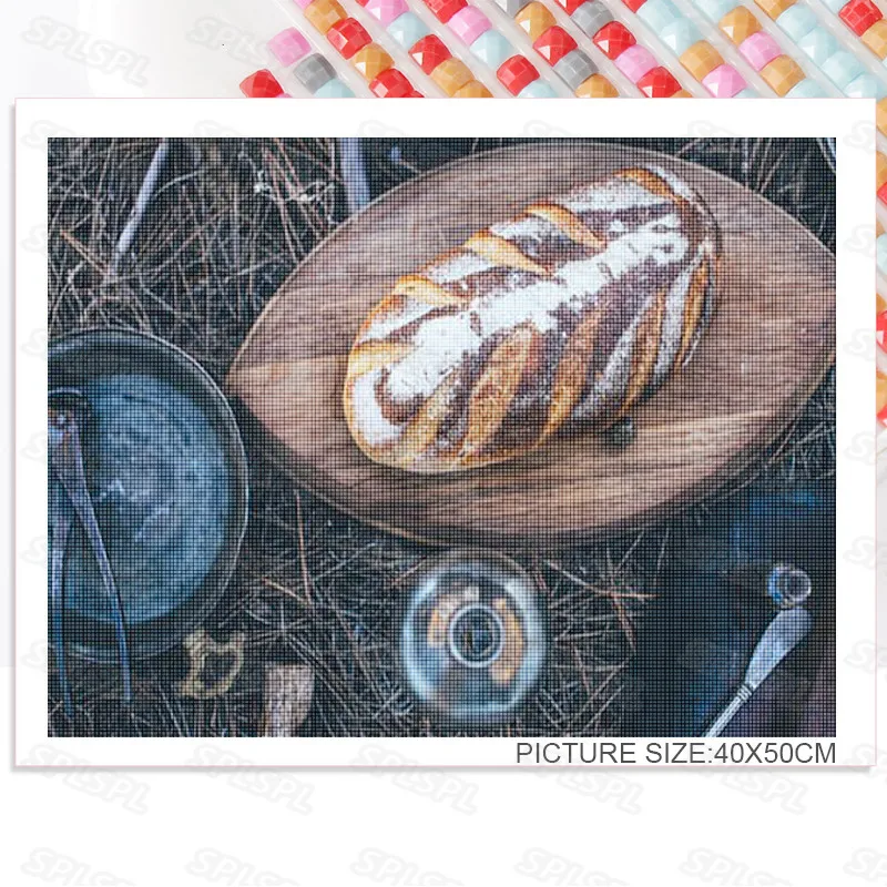 

Diy Diamond Painting Spring Breath Romantic Beautiful Park Outdoor Picnic Friends Dinner Delicious Food Poster Painting