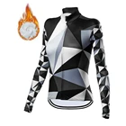 Rsantce 2021 профессиональная команда Зимняя Теплая Флисовая Велоспорт Джерси одежда для велосипеда горный велосипед горная рубашка женская форма с длинным рукавом 20D