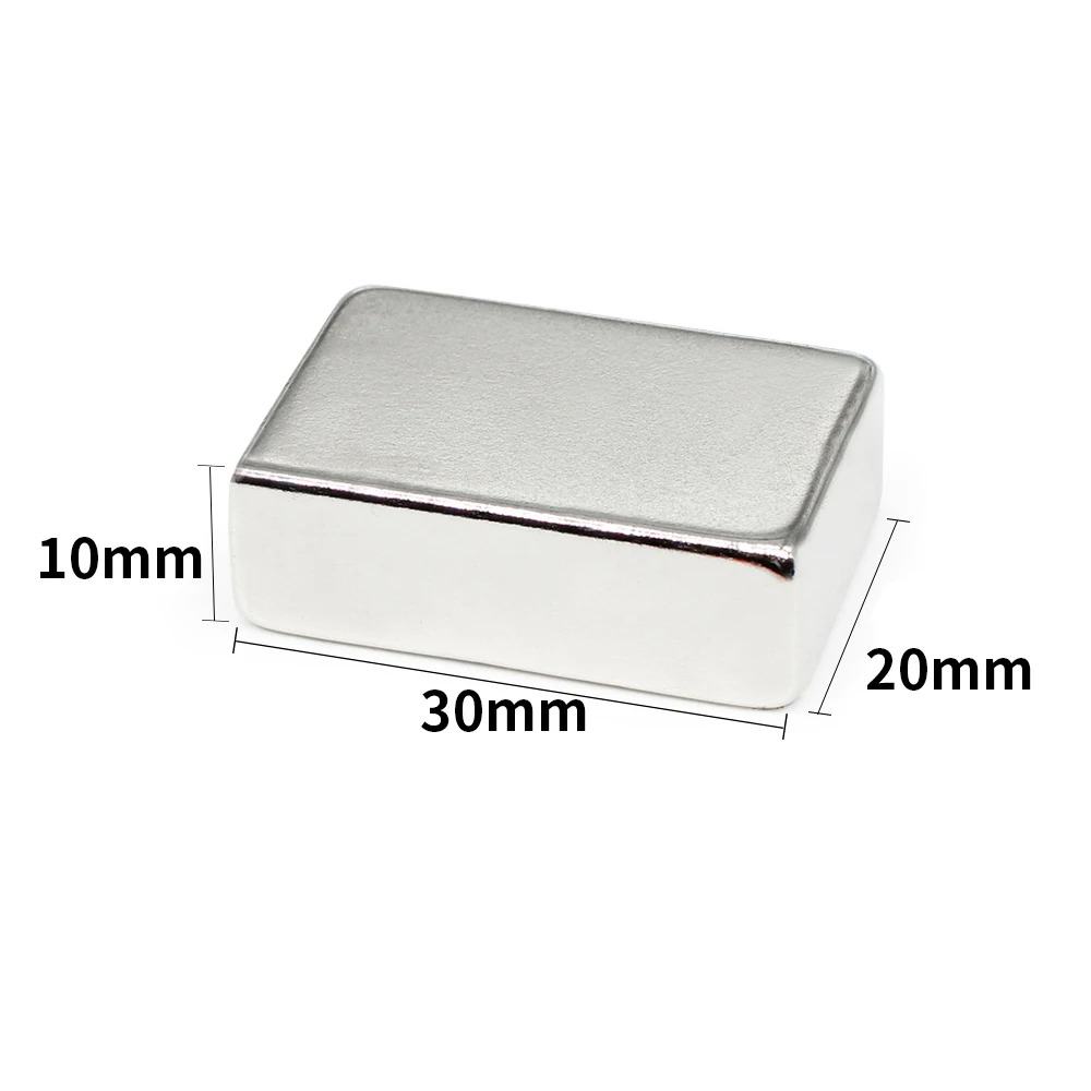 

1/2/5/10PCS 30x20x10mm Quadrate Super Powerful Strong Magnetic Magnets 30*20*10 Block Permanent Neodymium Magnets 30x20x10