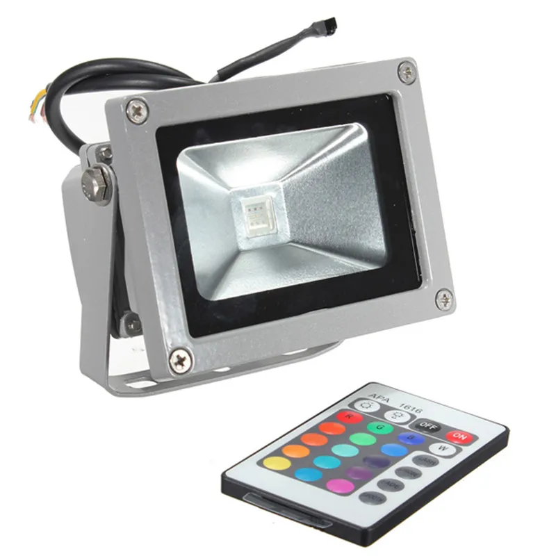 AC85-265V Waterproof RGB LED Flood Light Colorful Changing Wash Wall Mount Spot 900LM Remote Control | Освещение
