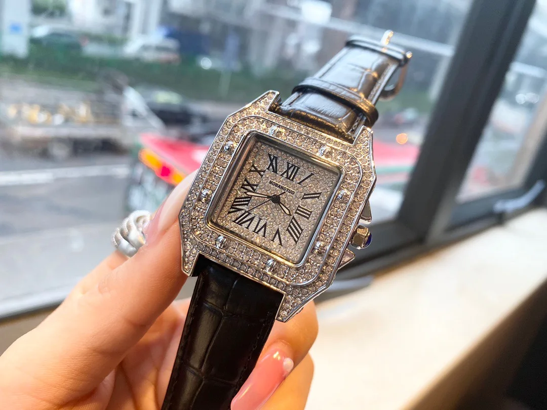 

2021 casual fashion style, simple fashion belt for men and girls watches, square watches