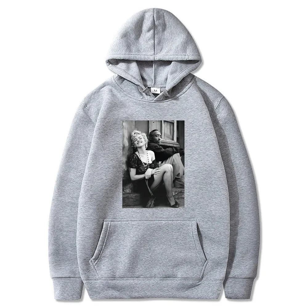 

Tupac and Marilyn Monroe Harajuku Loose Autumn Winter Coat Hoodies Men Womens Pullover Female Sweatshirt Fashion Hoodie Men
