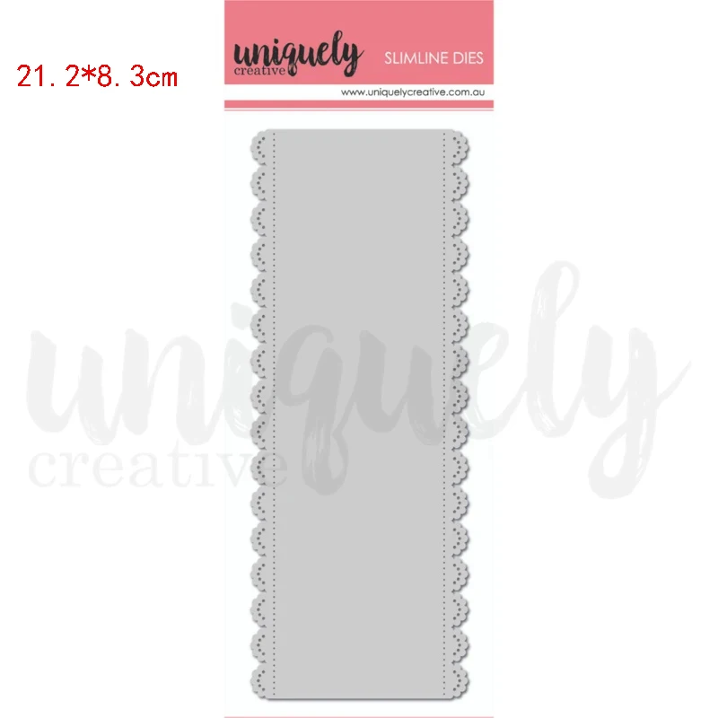 

2021 New Arrival Wavy Edge Rectangle Frame Metal Cutting Dies Scrapbooking DIY Mold Die Cut Stencil Card Make Mould Craft Decor