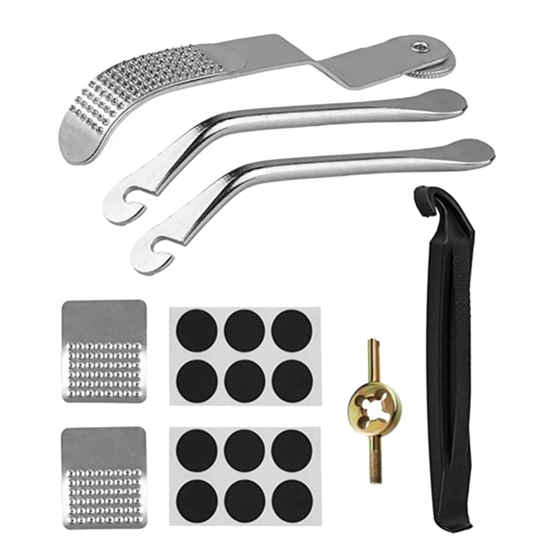 

Набор инструментов для ремонта велосипедной внутренней трубы, 19 шт., отлично подходит для замены шин на велосипеде, Наборы инструментов для ...