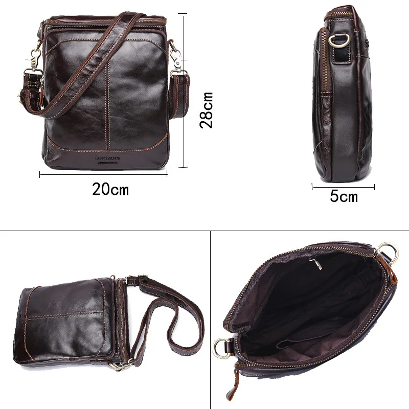 

Handbags for Men Phone Bags Hand Casual Business Genuine Real Leather Shoulder Men's Cross Body Bag Bolsas Male Dorpshipping