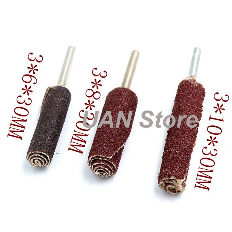 Цилиндрическая наждачная бумага с хвостовиком 3 мм жалюзи Шлифовальная головка 6