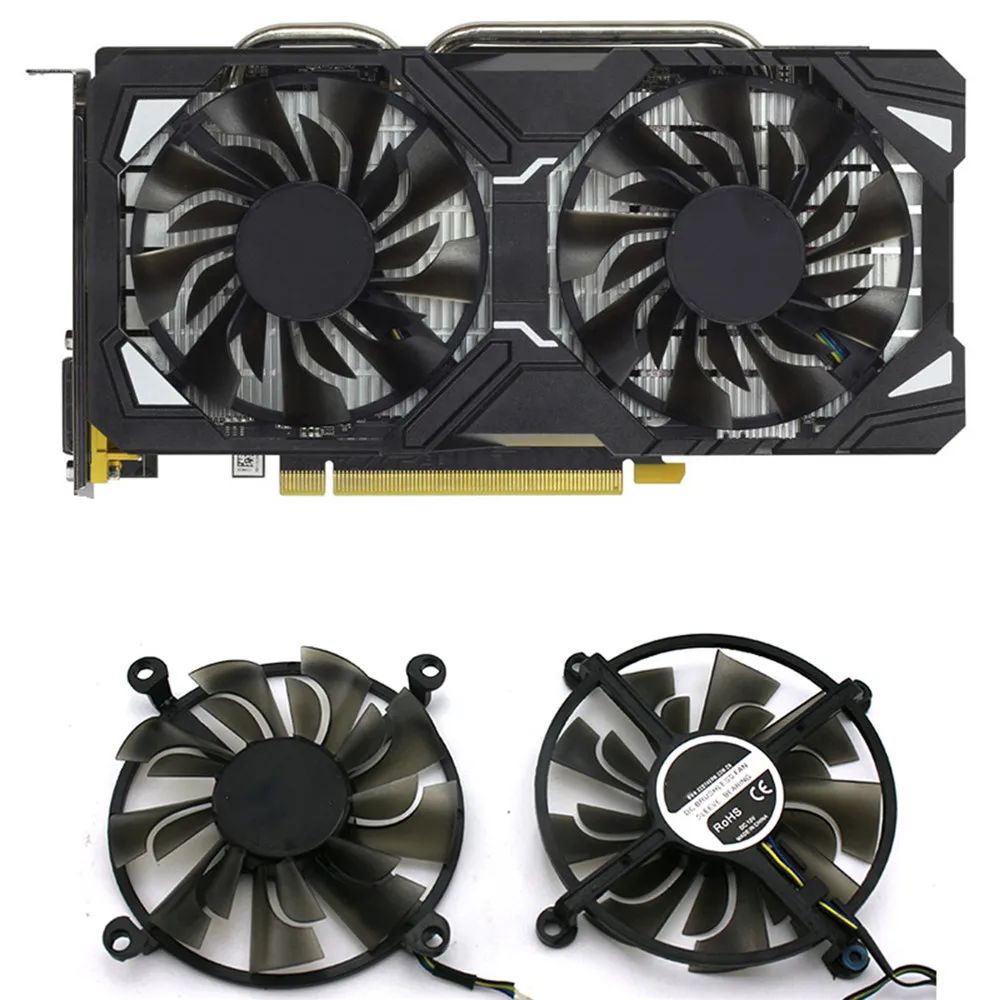 Вычислений карта Графика видеокарта вентилятор охлаждения для ZOTAC P106 100 6 ГБ ZT M10600A