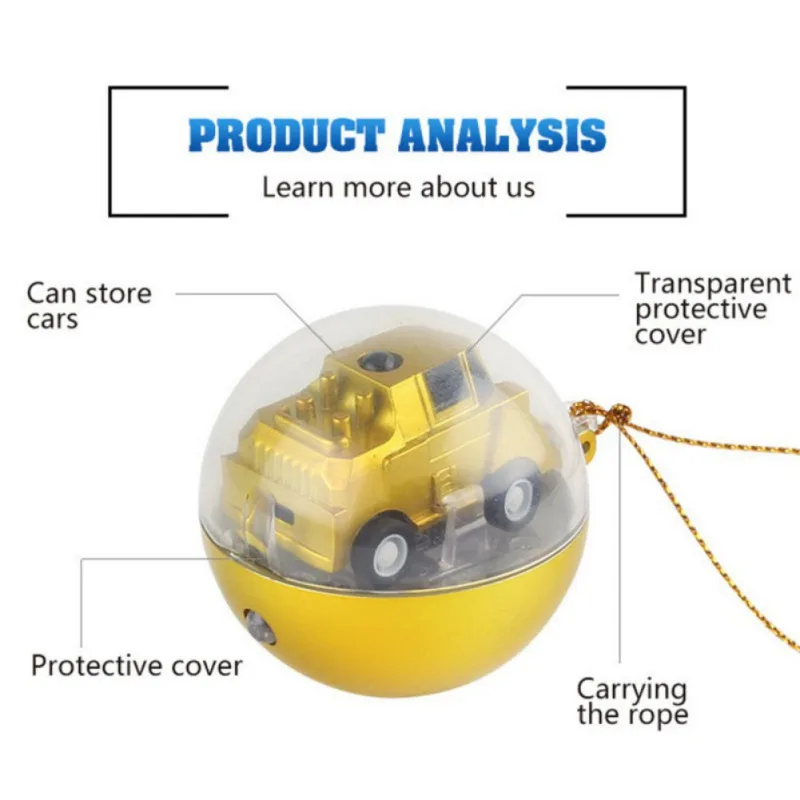 Mini Remote Control Car 2 Channels RC Football Shape Round Controller Infrared Sensor Kids Toy |