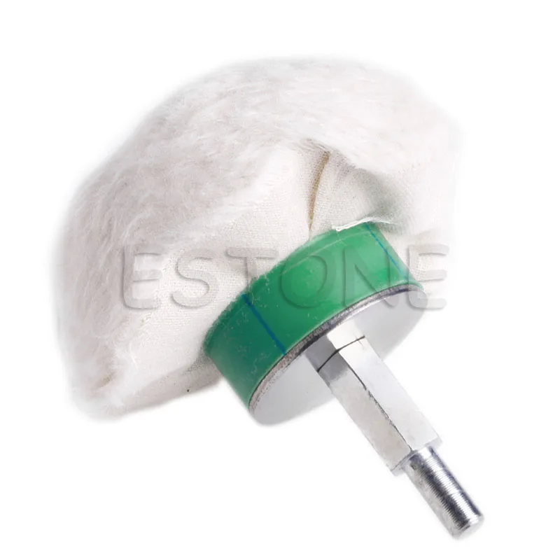 

New 3'' Cotton Dome Polishing Buffing Wheel Polish Drill 1/4'' Shank Brush