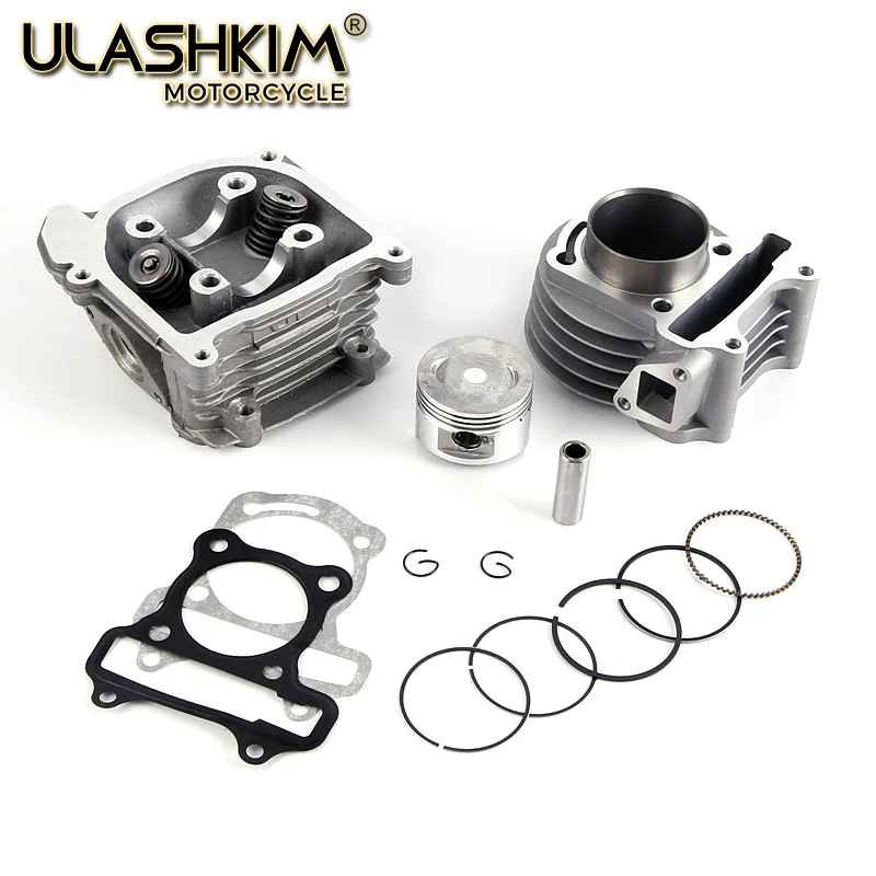 GY6 50 80 100 cc 137 QMA QMB 139 4T Комплект цилиндров головки роликов кольца в сборе с 64 мм