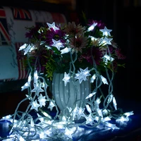 led five pointed star light string christmas lights room decor holiday lighting wedding decoration garland navidad fairy lights