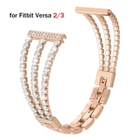 rose gold bracelet for fitbit versa 23lite band replacement woman for fitbit sense wristband bling fitbit sense correa luxury