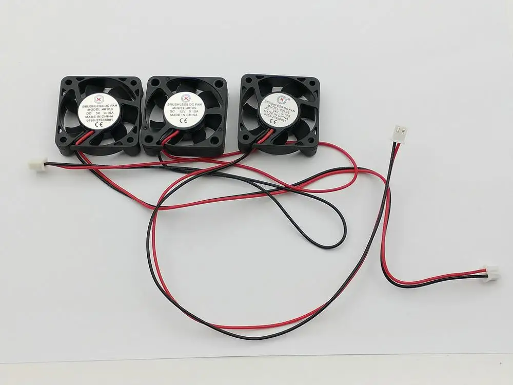 Бесщеточный вентилятор охлаждения постоянного тока 2 контакта 4010s 5 В/12 В/24 В 6