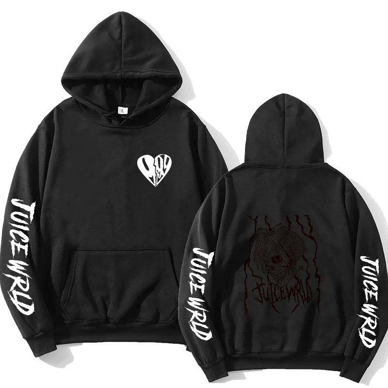 

New print Juice WRLD Hoodies Men Women Sweatshirts Hooded Hip Hop Fashion Casual Hoodie Juice WRLD boys girls white pullovers
