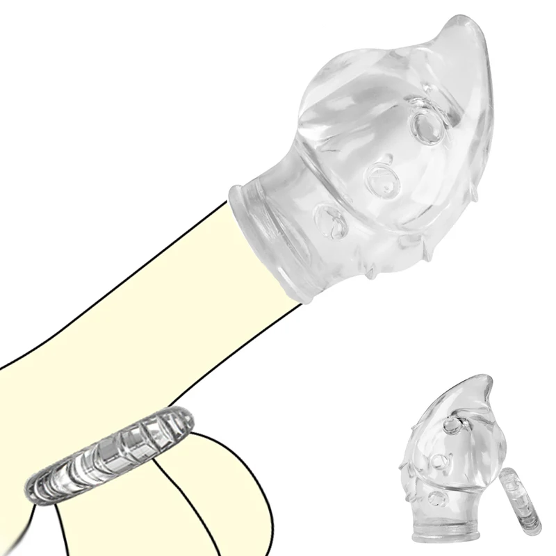 2 шт многоразовый презерватив пенис кольцо рукав Увеличение пениса расширитель G