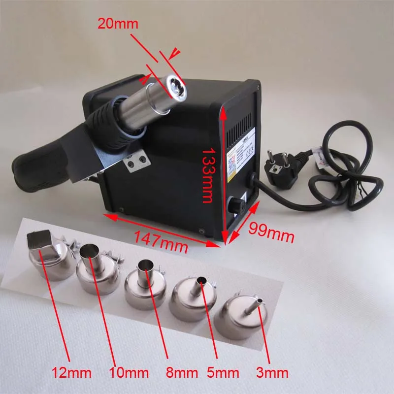 YIHUA 858D Soldering Station Hot Air Gun Welding for Unsoldering Multiple Components Shrinking Paint Drying Plastic | Инструменты