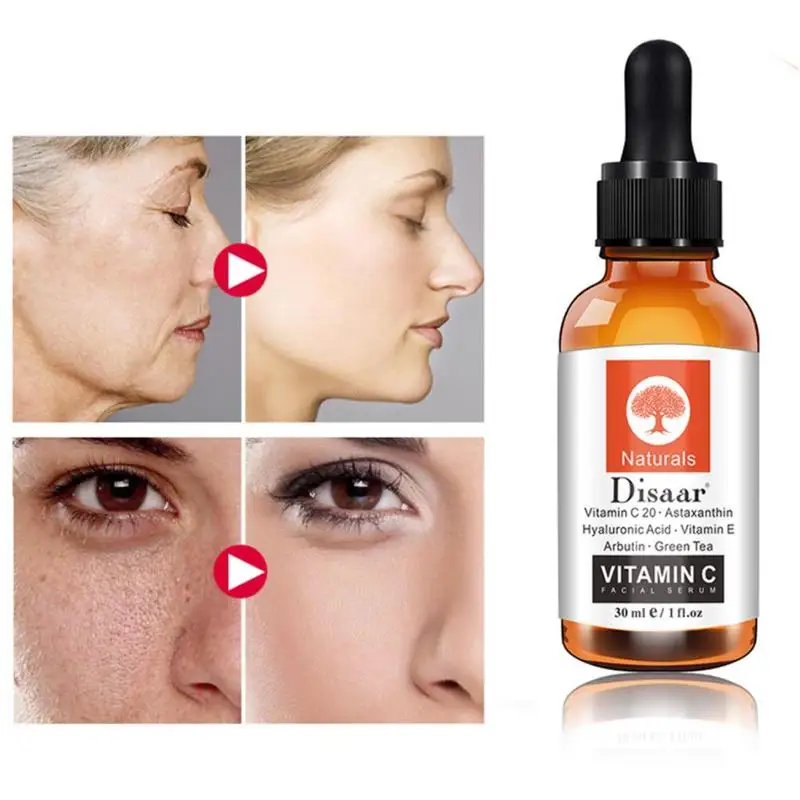 

Vitamin C Serum Whitening Serum 30Ml Hyaluronic Acid Face Cream Remover Freckle Spots Anti-Aging Skin Care Essence