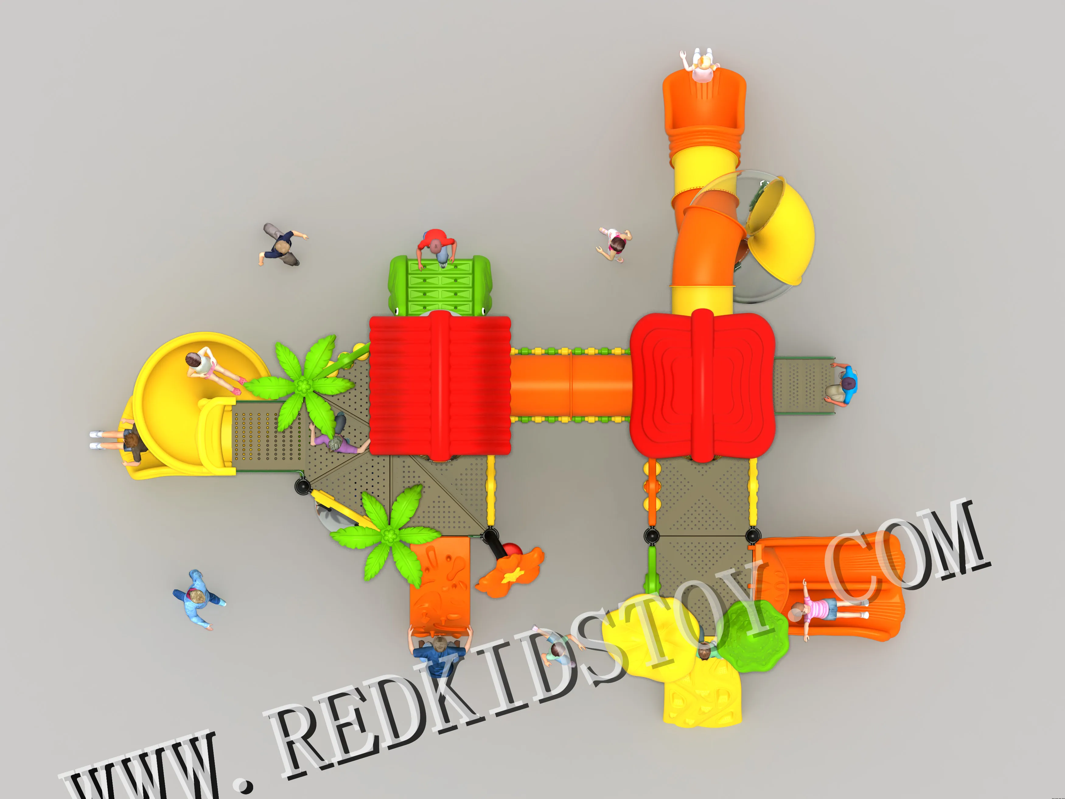 Превосходное качество великолепная Двухуровневая уличная игровая площадка для