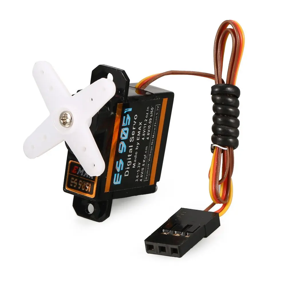 EMAX Digital Plastic Gear Servo ES9051 4 8 V 0 kg 09 Sec/60 Degree для радиоуправляемого фотоаппарата |