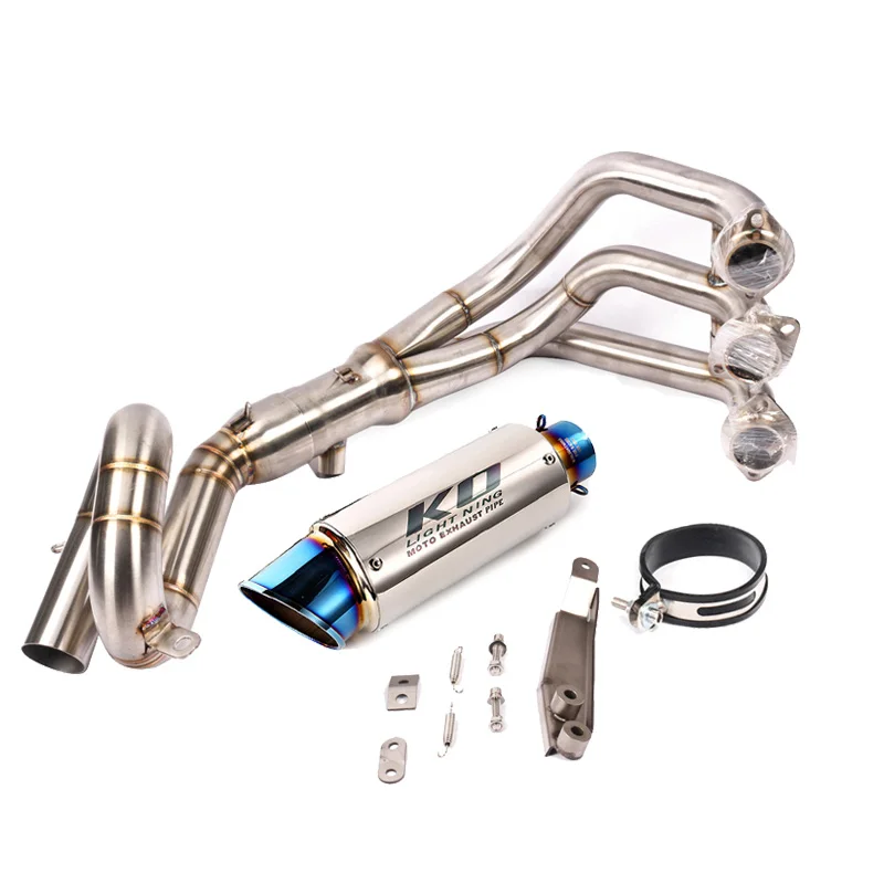 

For Yamaha MT09 FZ09 Exhaust Front Header Link Pipe Connecting Tube Muffler Tips Vent Pipe 51mm Slip On Motorcycle