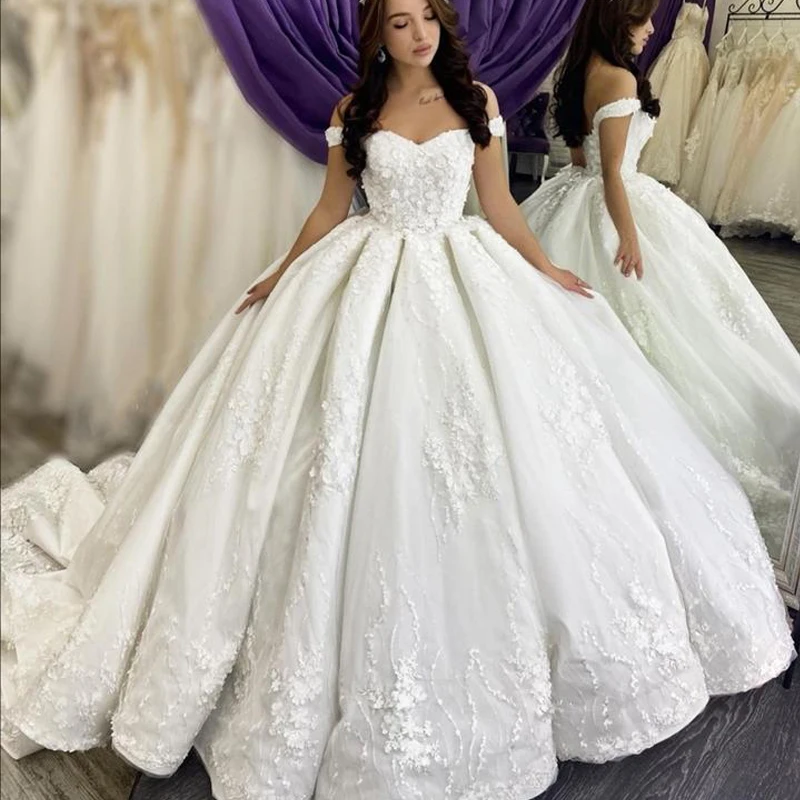 

Luxury Wedding Dress 2021 Lace Wedding Dresses for Women vestidos de noiva Plus Size Bridal Gowns Backless Robe de Mariage