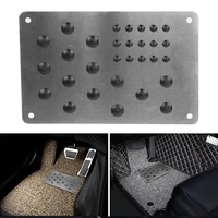 anti skid pad foot heel scuff plate car floor mat non slip carpet patch auto alloy plate universal interior accessories