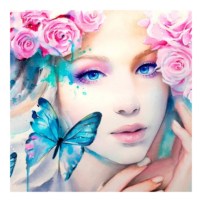 

Diamond Painting Butterfly Picture Of Rhinestone Mosaic Diamond Embroidery Princess Full diamond Drill Home Decor