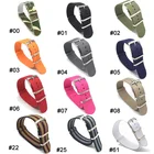 Ретро Классический ремешок для часов 18 20 22 24 мм армейский хакимилитарный натовский тканевый нейлоновый ремешок для наручных часов Ремешок Пряжка ремень аксессуары