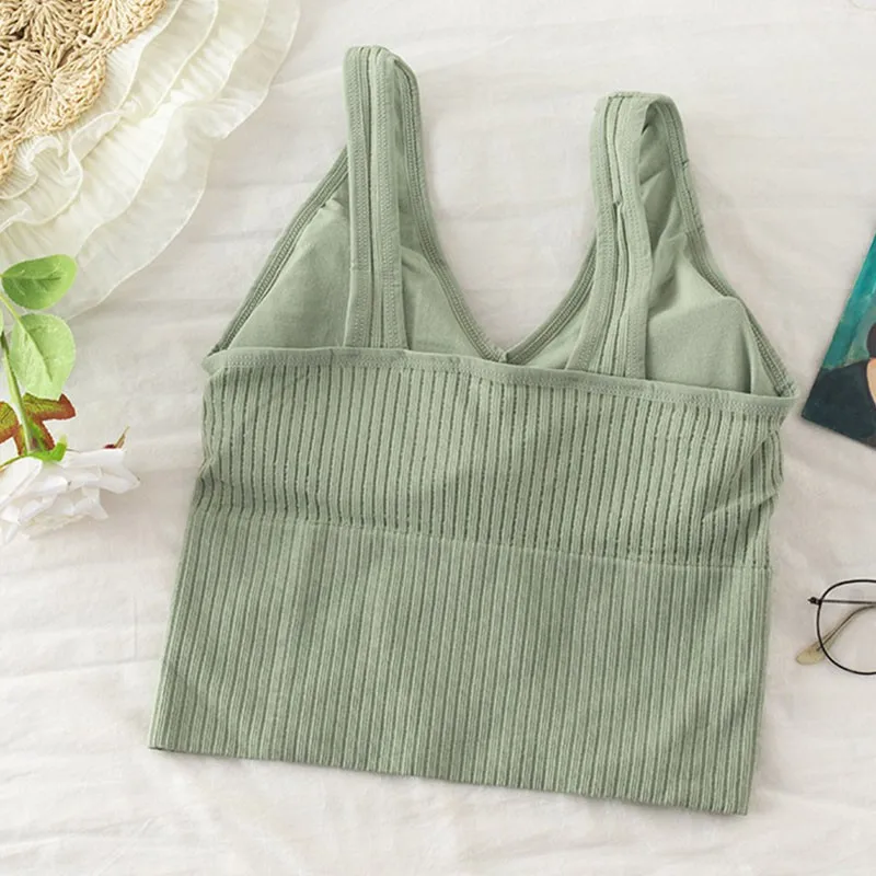 

Women Padded Bras Push Up Sexy Lingeries Female Casual Summer Camis Fashion Tank Tops