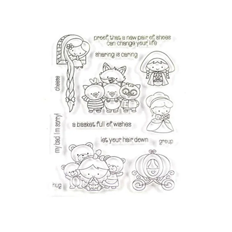 

Clear Stamp Owl Squirrel Fox Deer Bird Sheep Animals World Kitchen Gadget Princess Decor Scrapbook Paper DIY Postcard Soft Seal