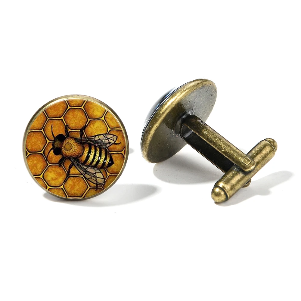 Запонки в виде сот для мужчин и женщин модные шестигранные геометрические