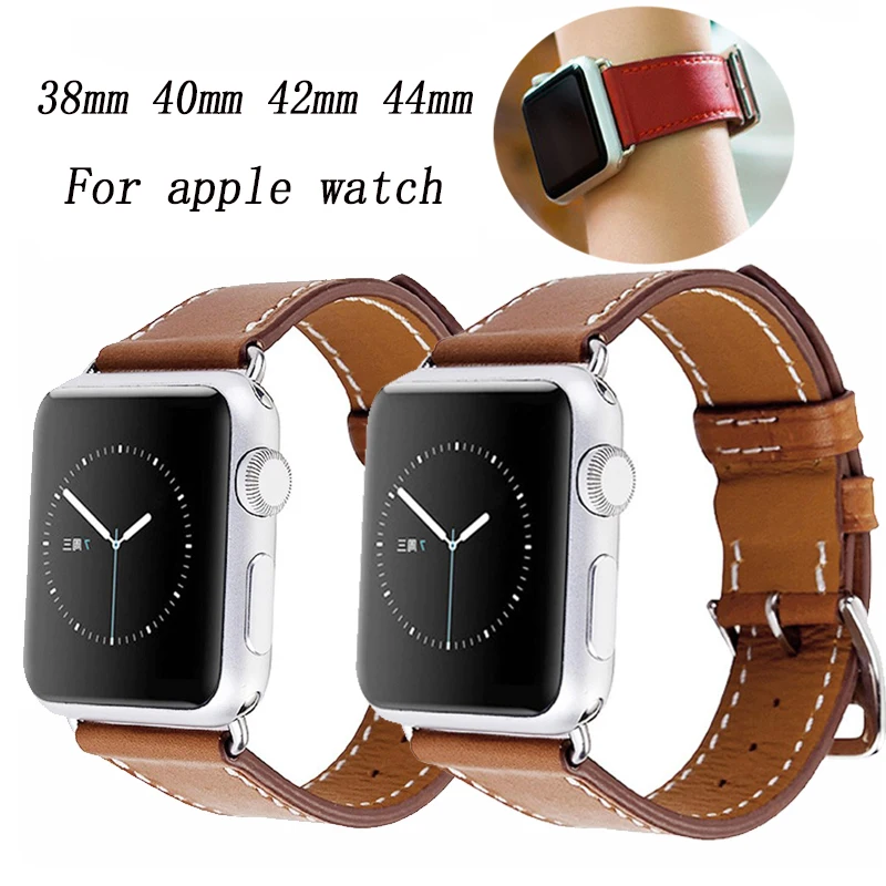 Сменный ремешок из натуральной кожи для Apple Watch iWatch серии 5/4/3/2 38 мм/40 мм/42 мм/44 мм