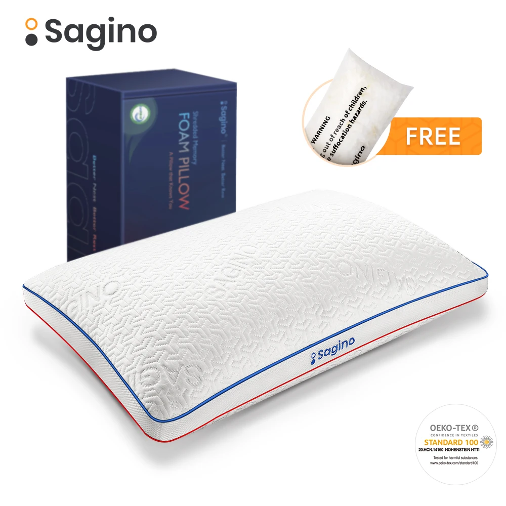 Подушка Sagino из пены с эффектом памяти шелковистые охлаждающие подушки медленным