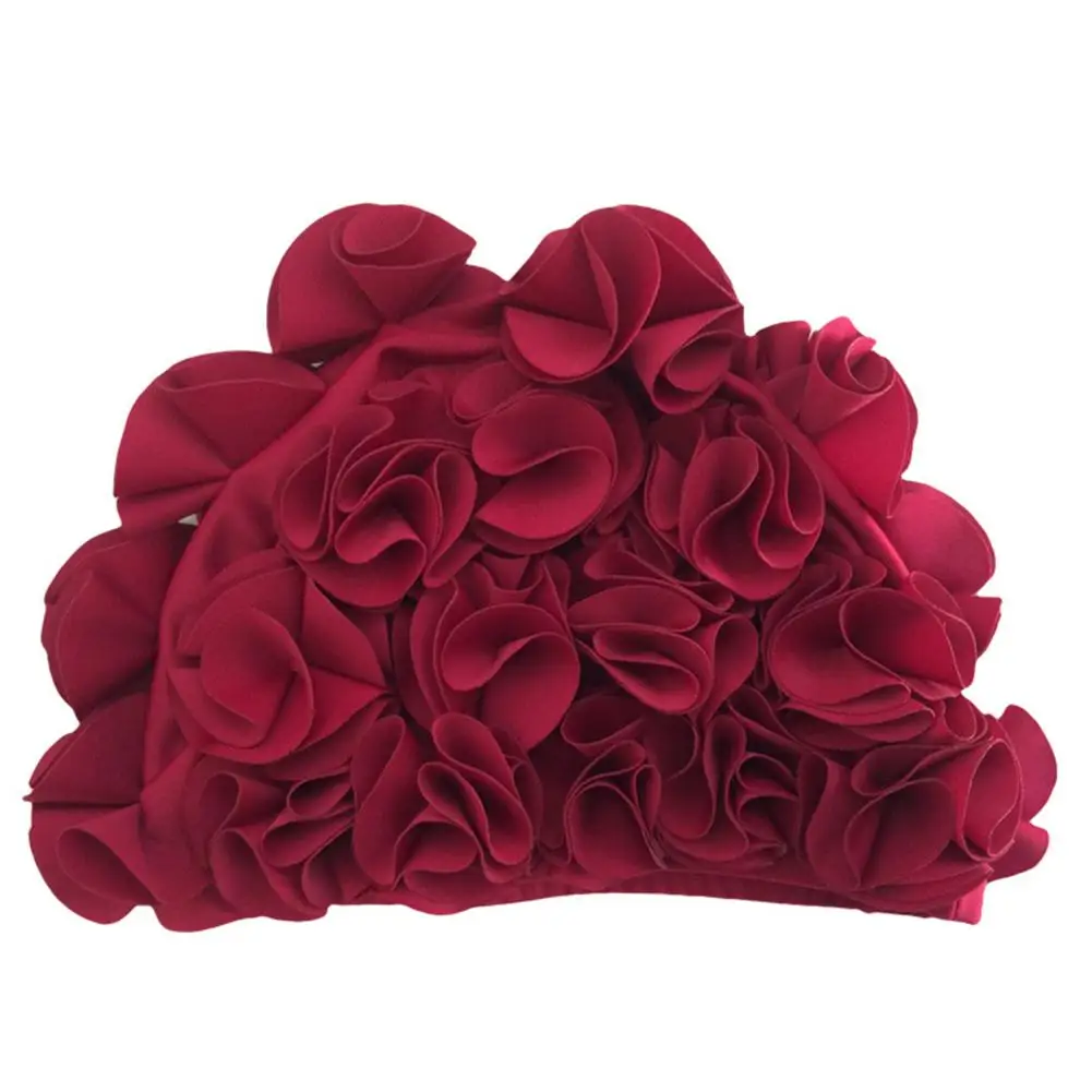 Женская шапочка для плавания с цветком лилии цветная спортивная бассейна