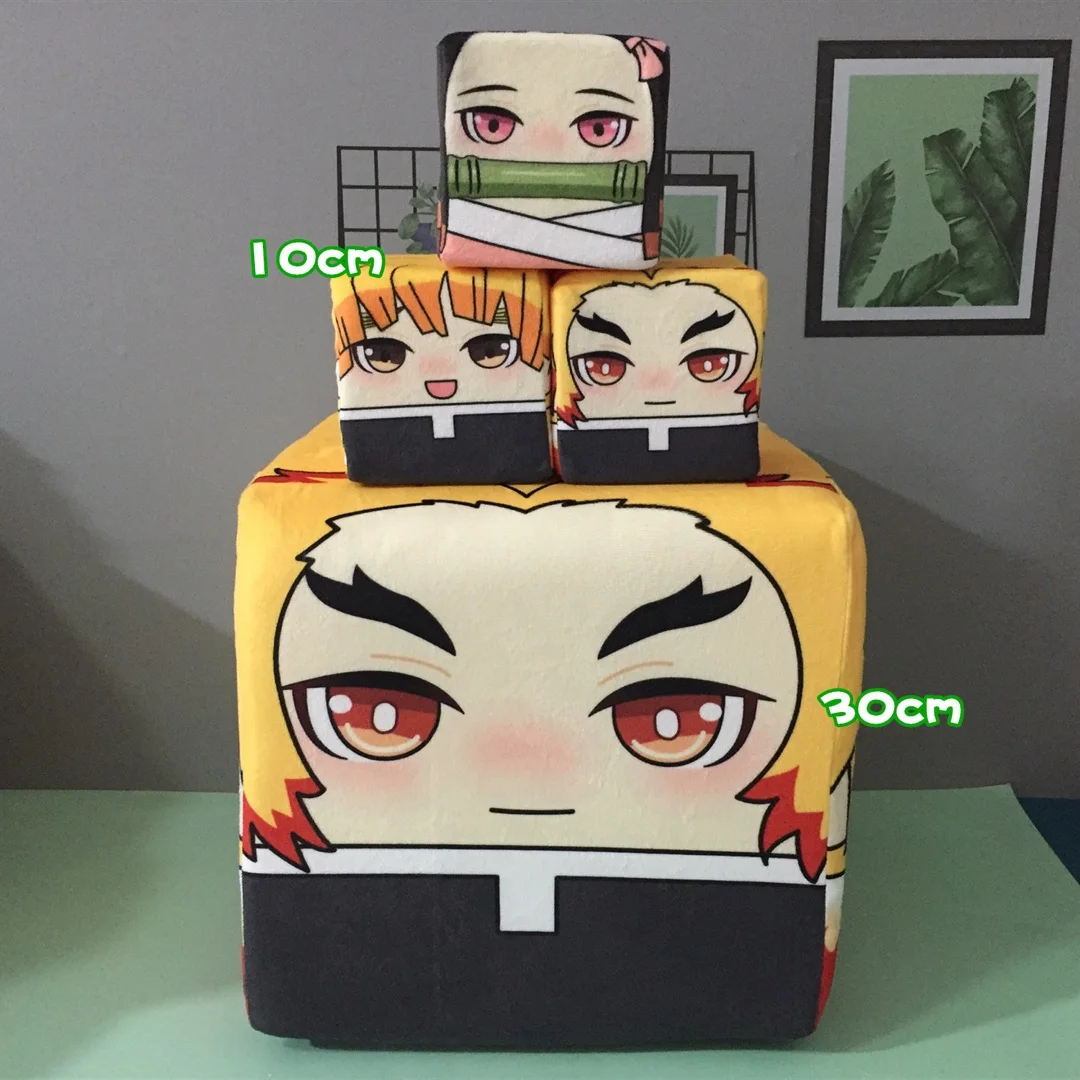 Аниме игра рассекающий демонов Подушка плюшевая кукла Tanjiro Nezuko Косплей Мягкие