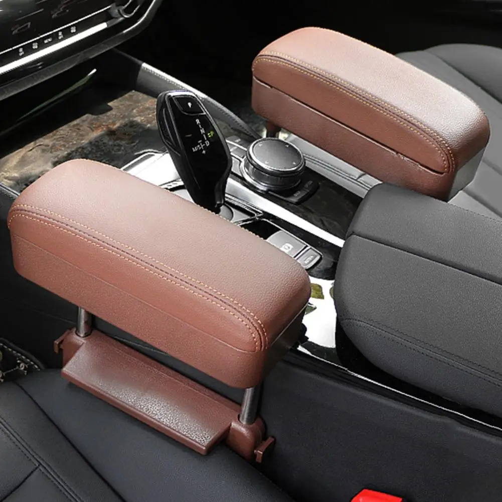 

Center Console Car Storage Armrest Box PU Leather Car Seat Armrest Box Waterproof Auto Center Console Pad Cover Protector