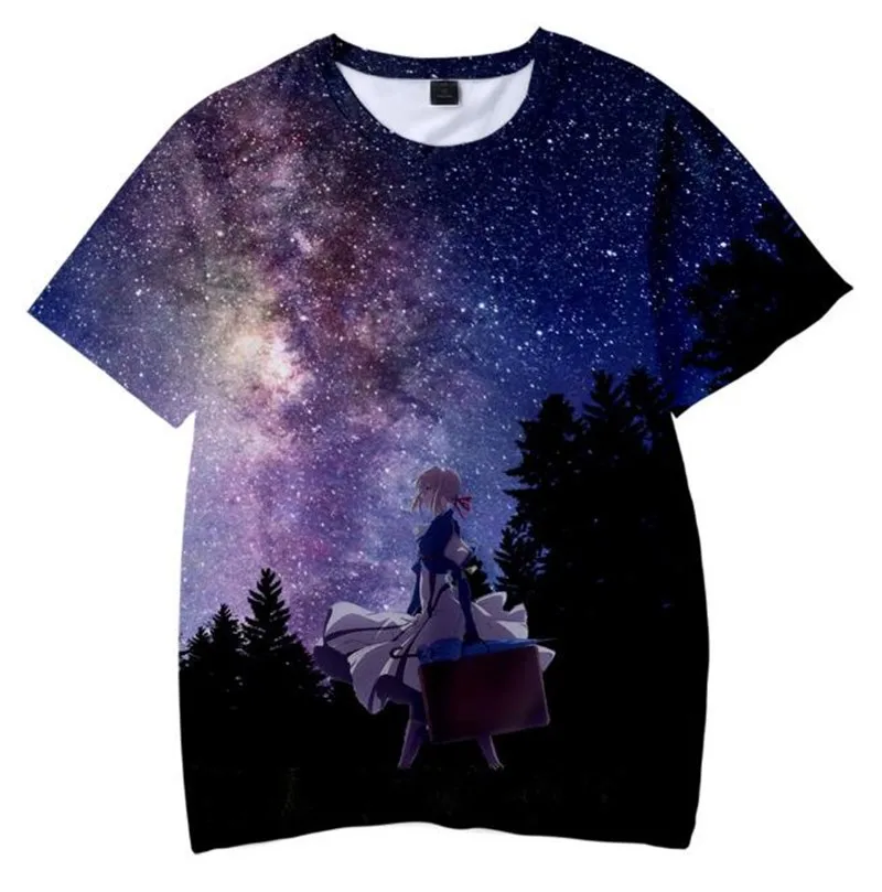 

Anime Peripheral Digital Printing Fashion Men And Women High-quality Short-sleeved T-shirt Cosplay Cos Anime Game Character Cos