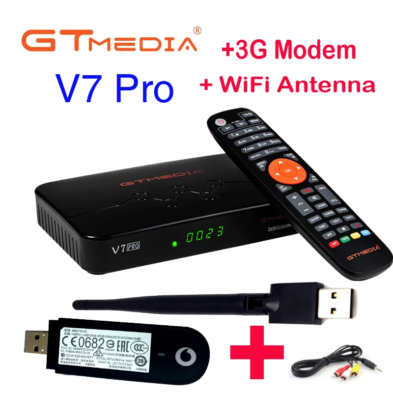 5 шт./лот [Подлинный] GTmedia V7 Pro Поддержка powervu Biss key эмалированный около IPTV DVB T2 S2