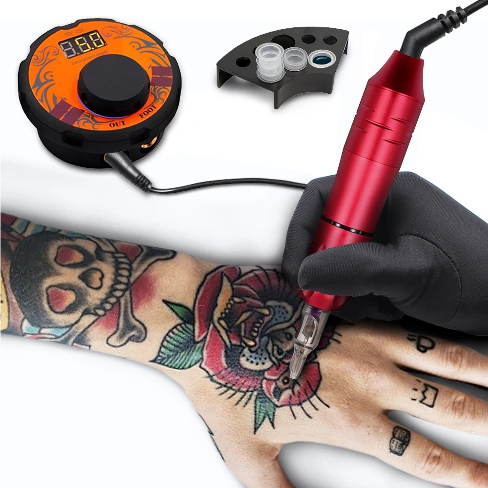 Профессиональный набор для тату машинки полный лучшая вращающаяся ручка