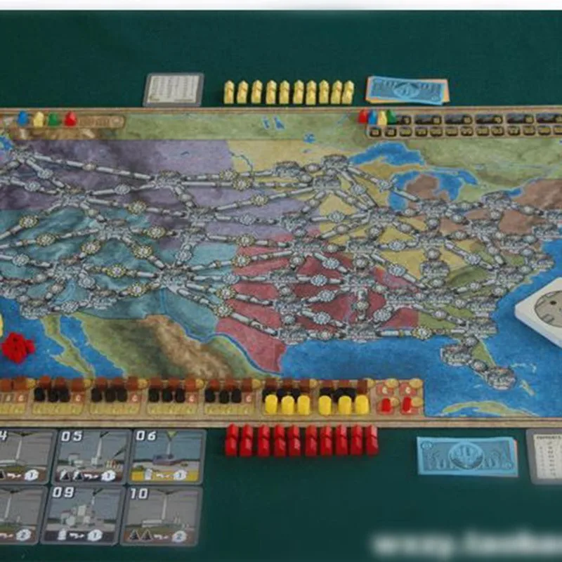 Настольная игра Power Grid английская Verison Cards Германия + карта США | Спорт и