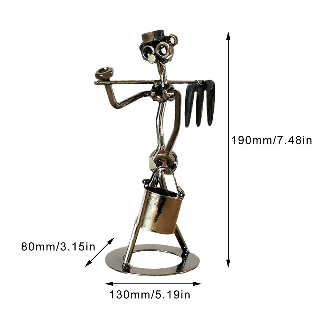 

Creative Metal Sculpture Handmade Iron Figure Art Decoration Ornaments Desk Decoration Birthday Gift