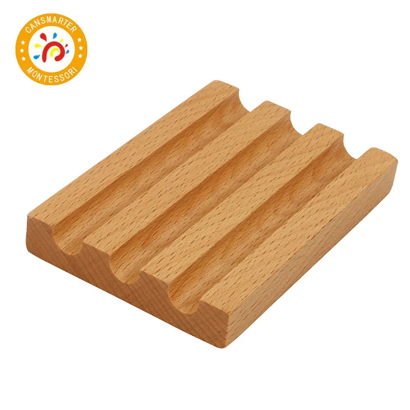 Материал Монтессори деревянный держатель для игрушек 3 карандашей раннего
