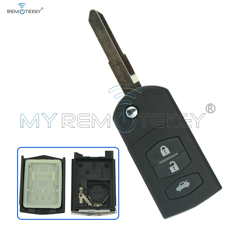 Дистанционный ключ передатчик для Mazda 6 3 кнопки|shell replacement|shell buttonsshell key |