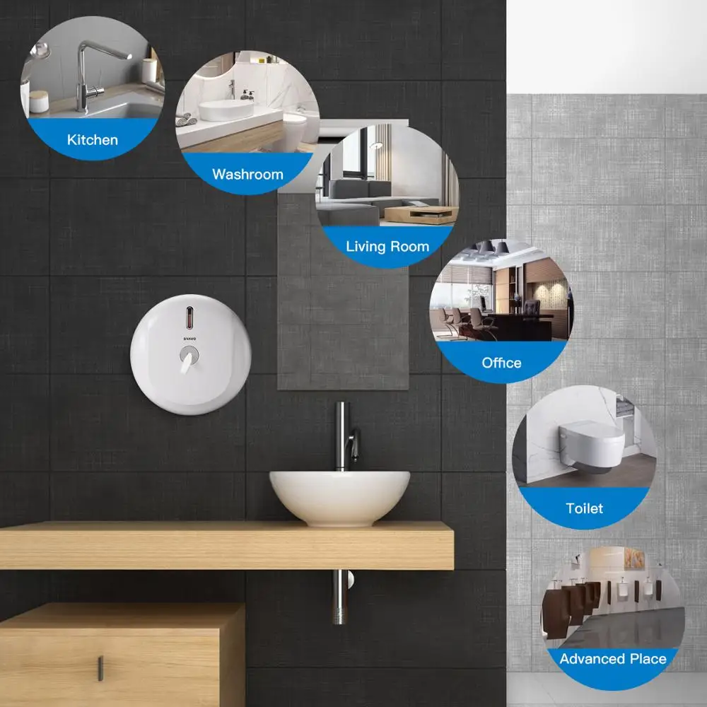 Дозатор для бумажных полотенец SVAVO настенный держатель из АБС пластика ванной и
