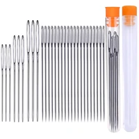 nonvor 29 pcs knitters large eye sewing needles sharp needles and stainless steel hand stitching needles with plastic bottle