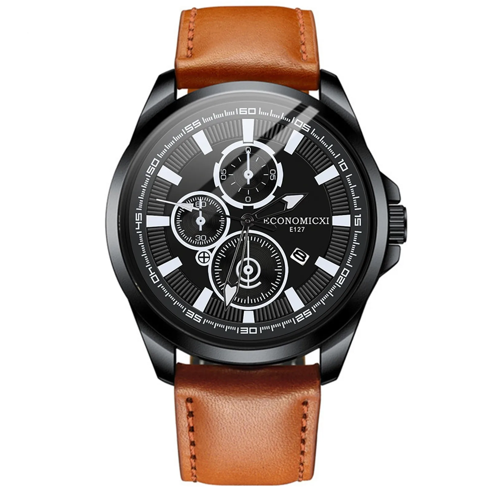 

New Arrivals Luxury Men's Business Watch Luxury Hollow Leather Strap Mechanical Watch Wrist Clock Retro Men Quartz Wristwatches